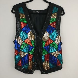 AJ Sequin Vest